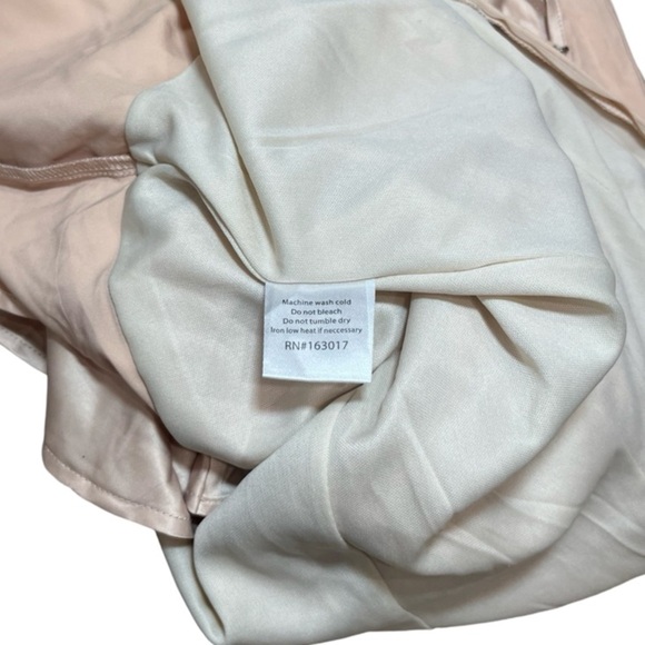 Princess Polly Cottage hill mini dress Cream / champagne Satin Size 4 - Picture 10 of 11